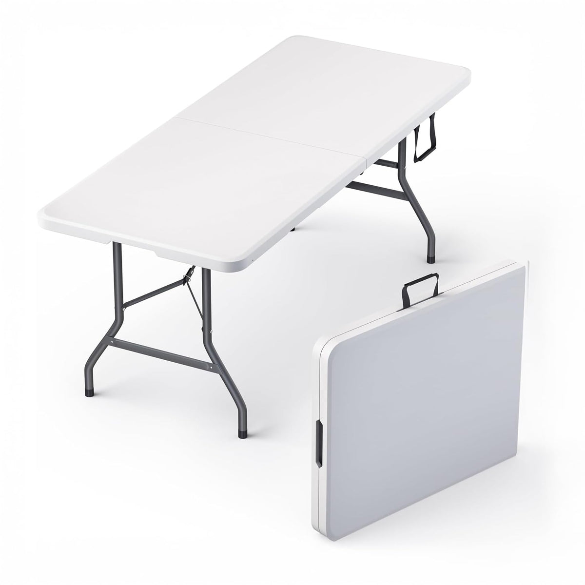 6 Feet Foldable Table with Steel Legs J8171