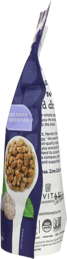 Organic Sun-Dried White Mulberries 8 oz Pack of 4 K4960