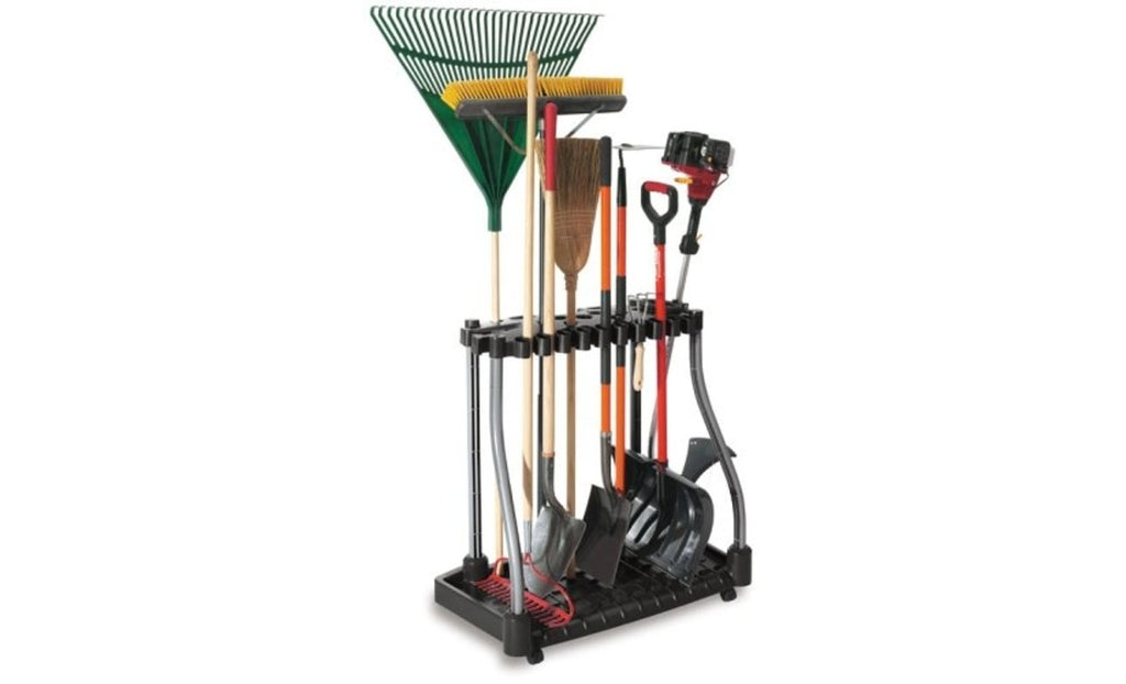 Black Wheeled Garage Tool Tower Rack M160