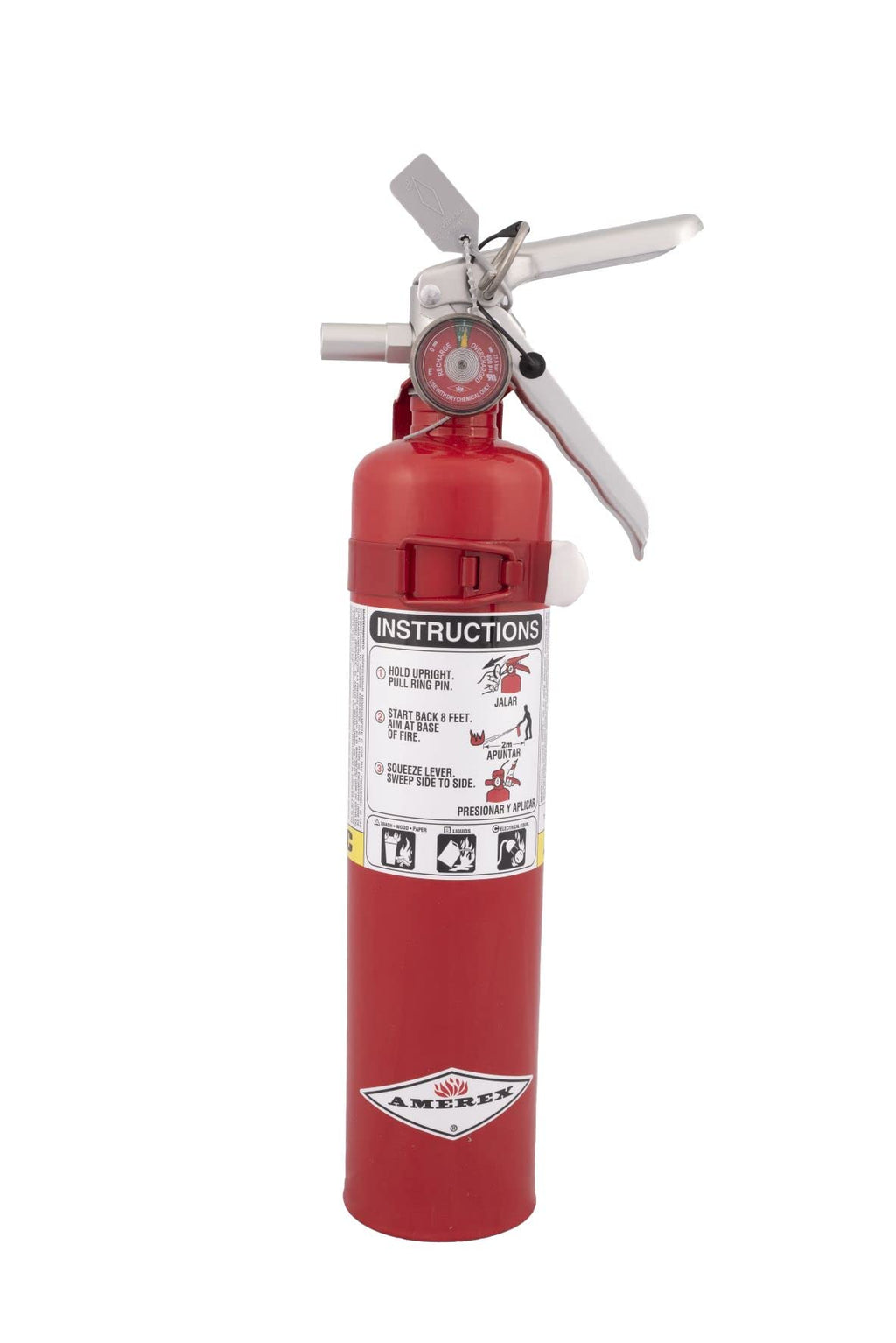 2.5 Pound ABC Dry Chemical Fire Extinguisher with Wall Bracket Q366190