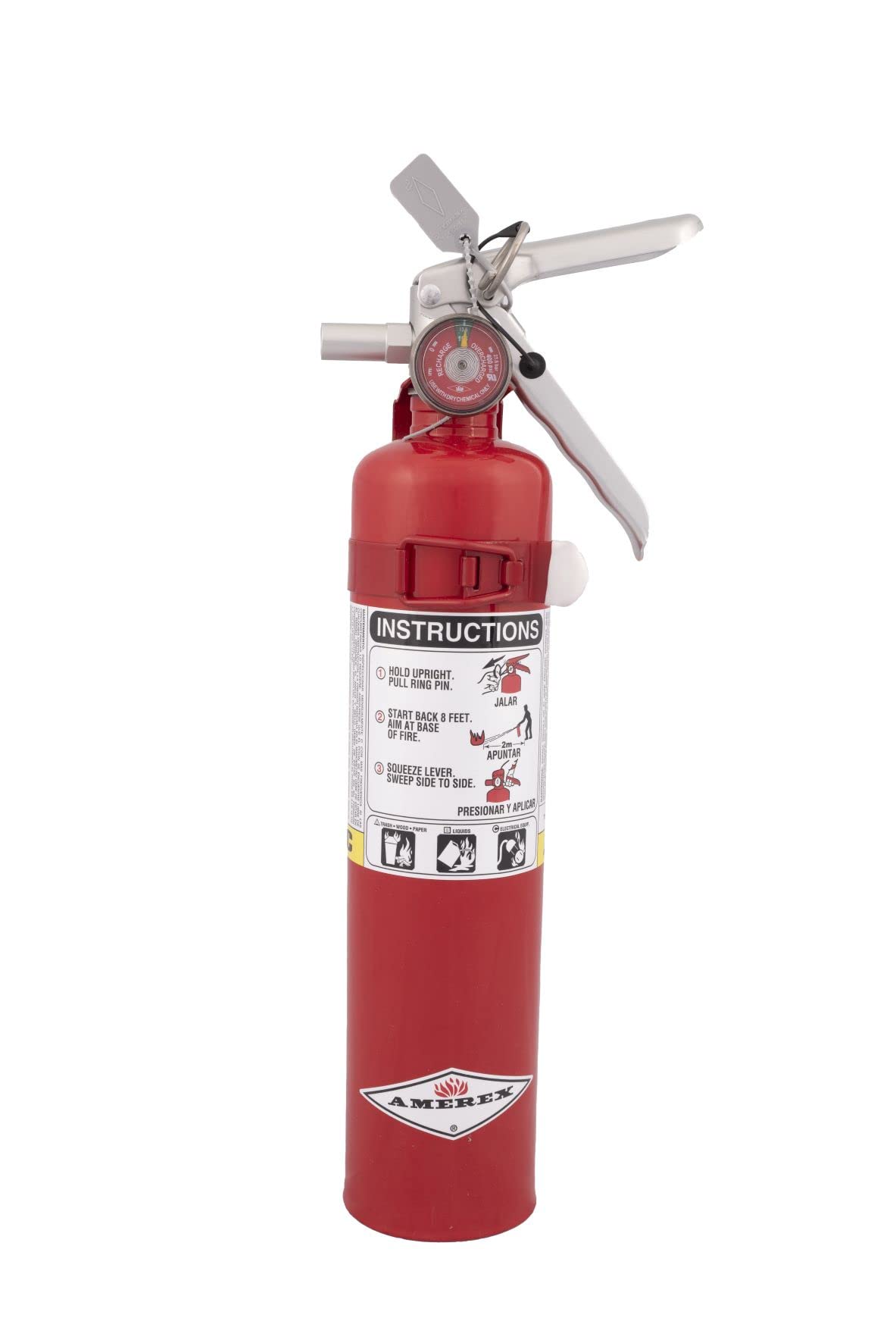 2.5 Pound ABC Dry Chemical Fire Extinguisher with Wall Bracket Q366190