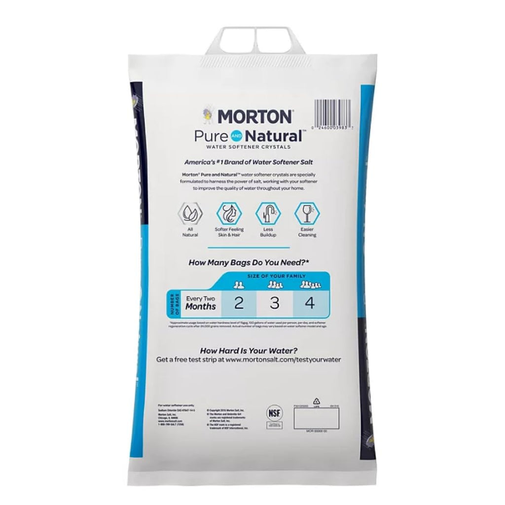 Pure and Natural Water Softener Crystals 40lb 56 Bags K767