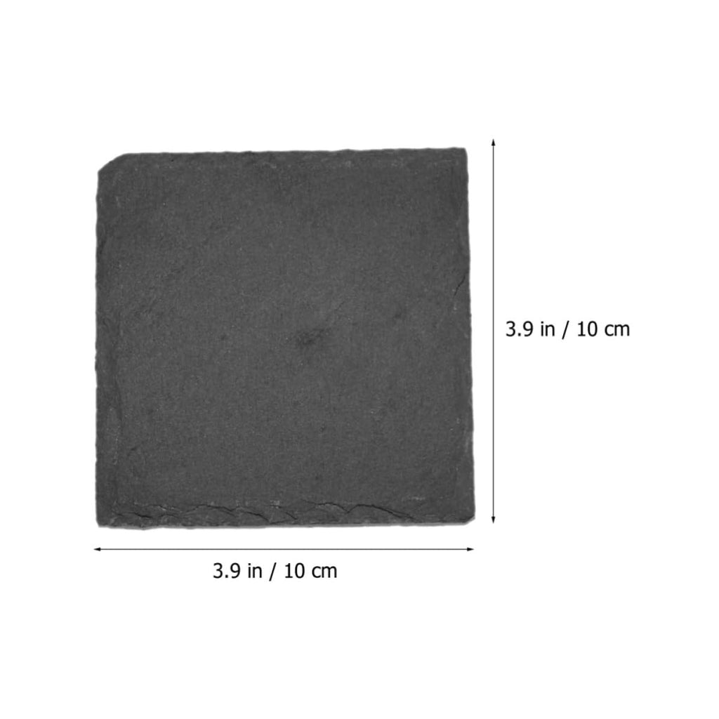 Natural Stone Square Drink Coasters Set H634581