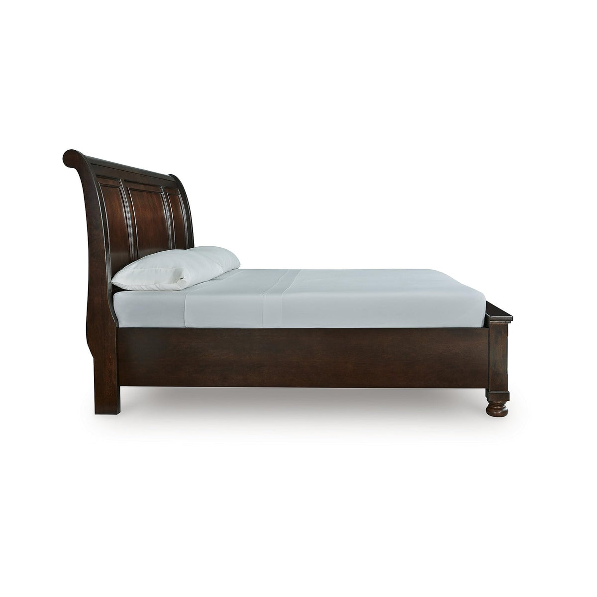 Cal King Sleigh Bed Frame with Storage H204