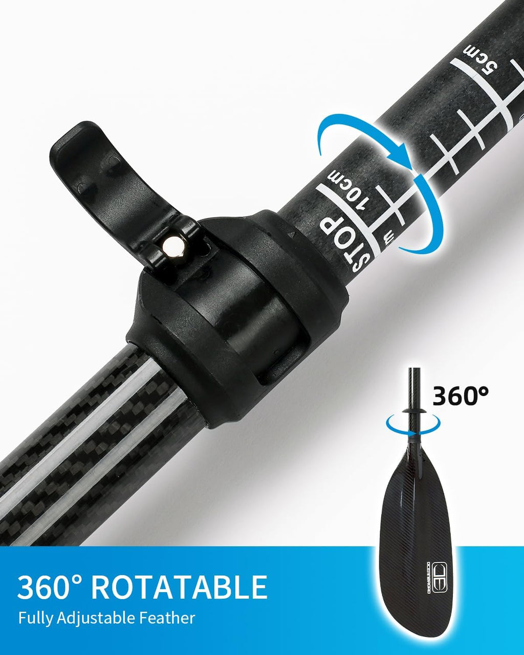 Full Carbon Fiber Adjustable Kayak Paddle B5007