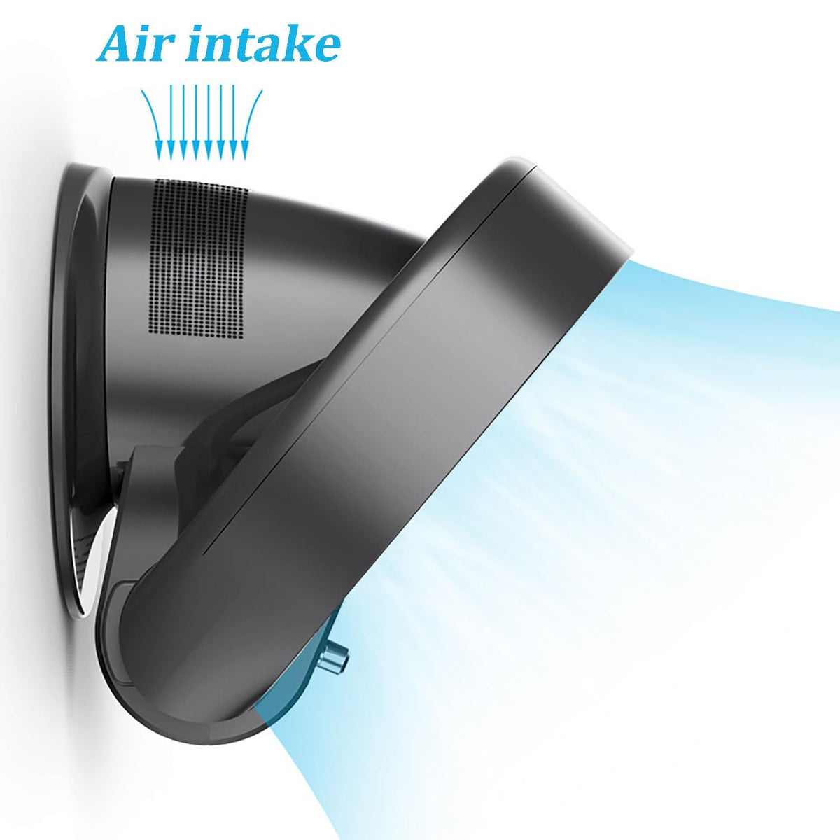 Bladeless Cooling Table Fan Wall Mount 3 Speeds Timer R511202