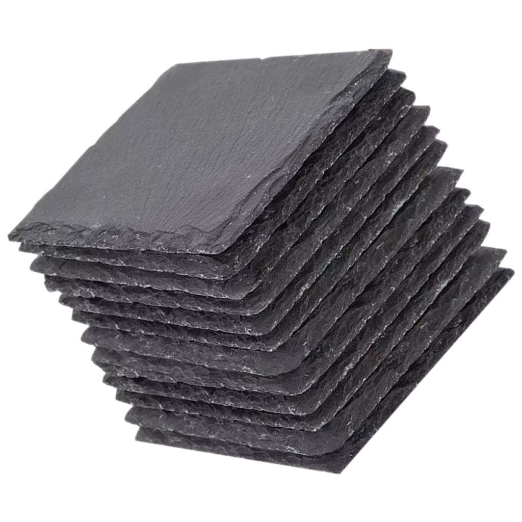 Natural Stone Square Drink Coasters Set H634581