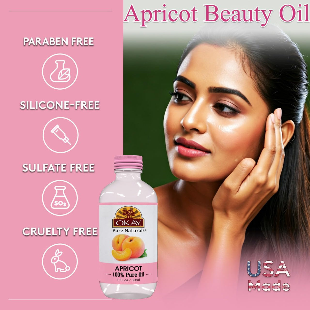 100% Pure Apricot Oil 1 oz F133321