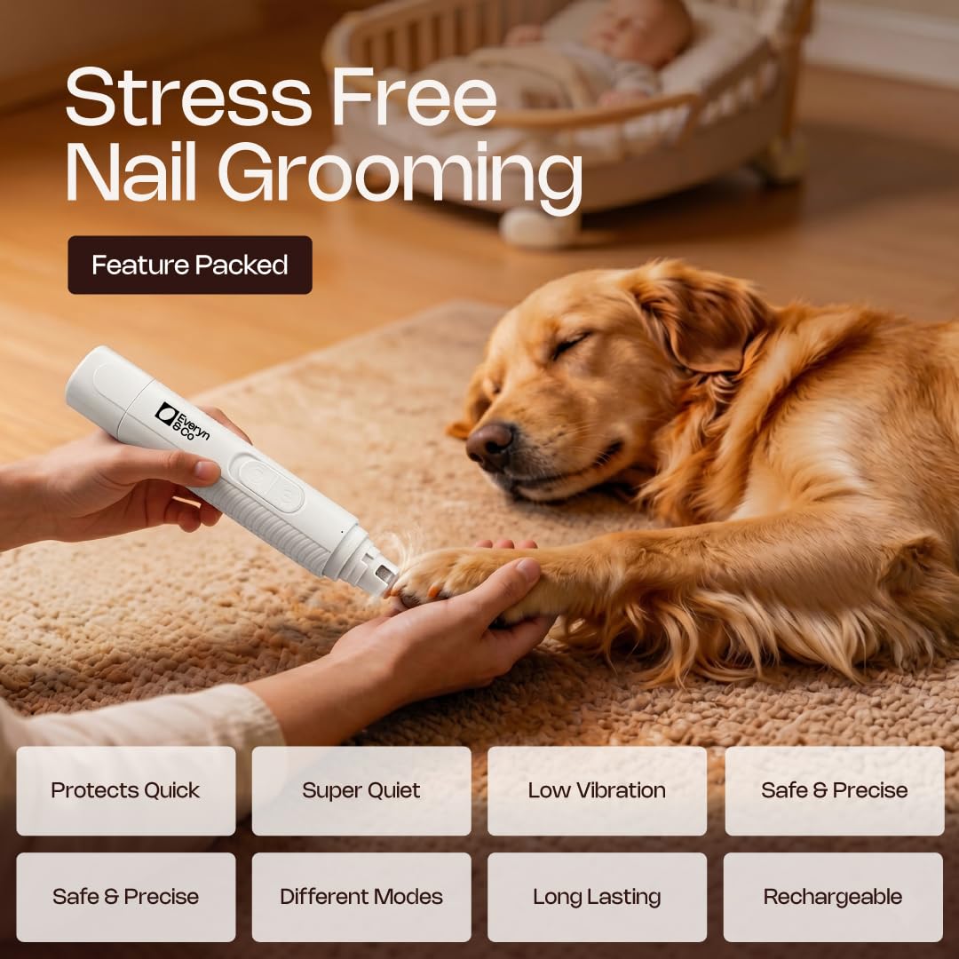 Dog Nail Grinder with LED Light E4115