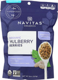 Organic Sun-Dried White Mulberries 8 oz Pack of 4 K4960