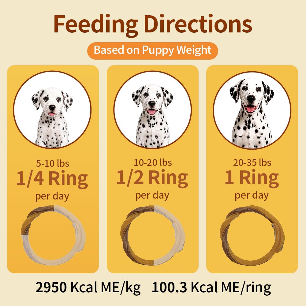 Chicken Flavor 6 Rings Puppy Teething Chews P1355