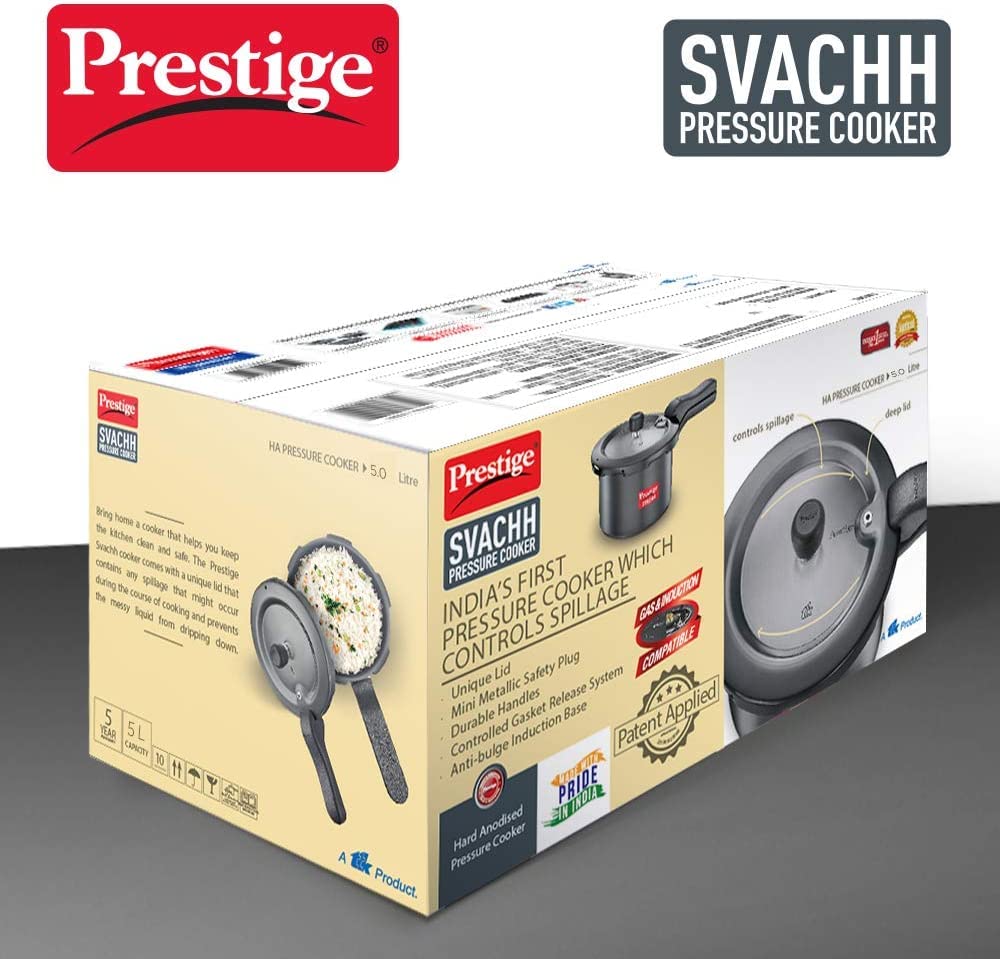 Hard Anodised 5 Liter Pressure Cooker C114931