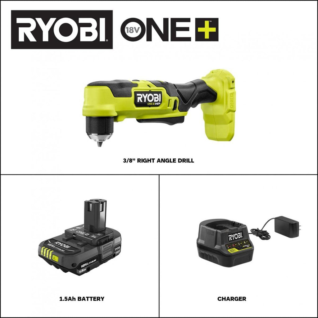 18V Brushless Cordless Compact 3/8 in. Right Angle Drill Kit D748916