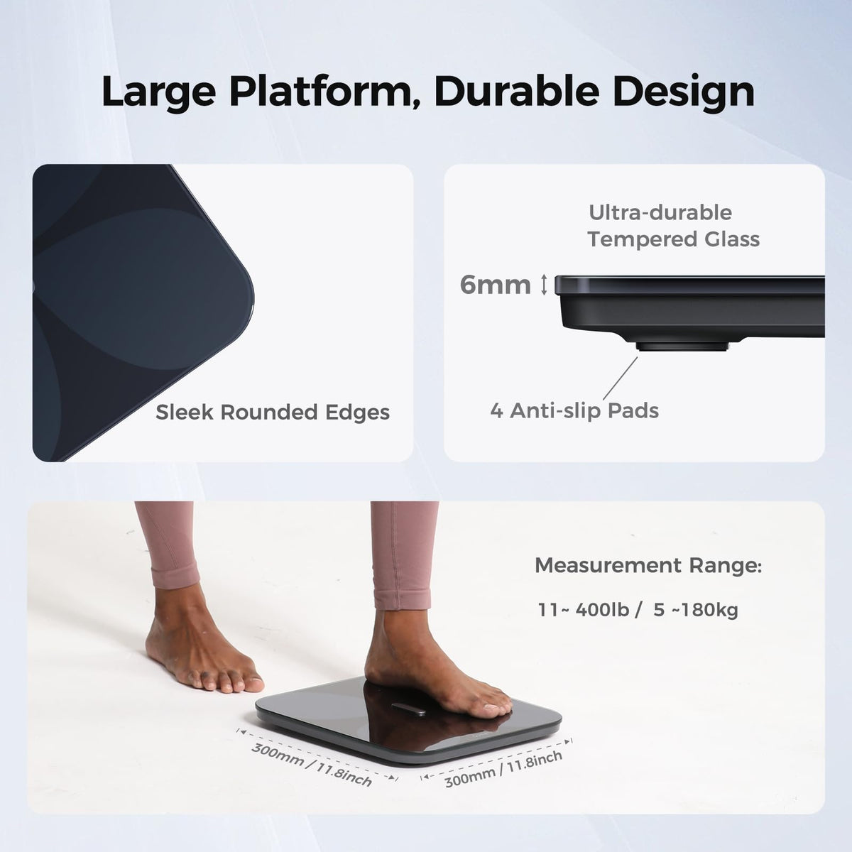 Smart Bluetooth Body Composition Scale 400lb T244439