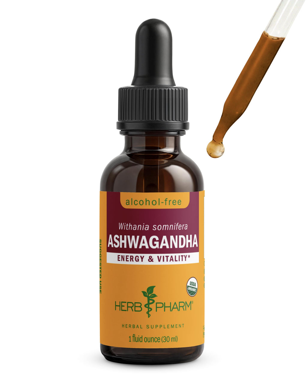 Organic Alcohol-Free Ashwagandha Liquid Extract 1 Oz T548