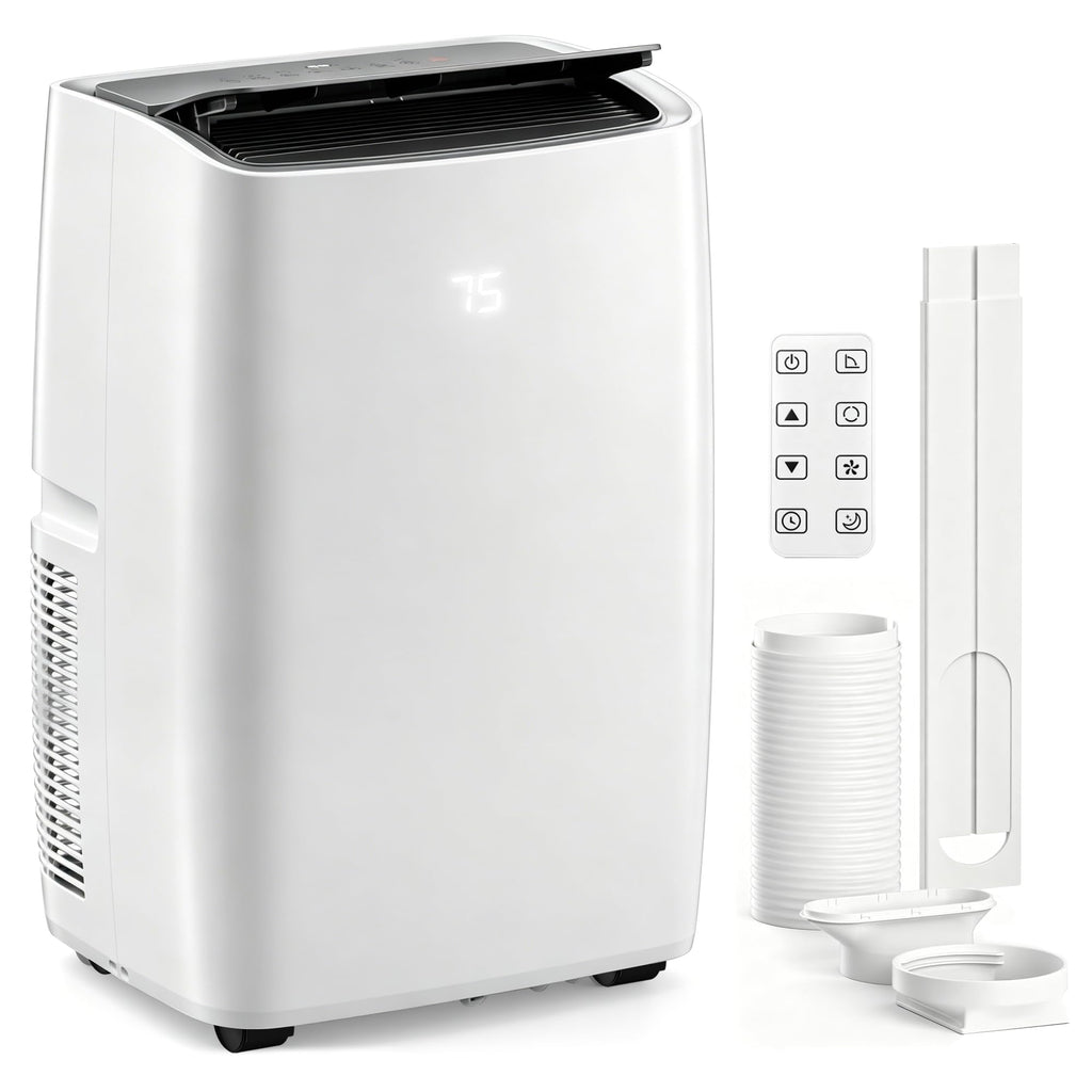 14000 BTU 5-in-1 Portable Air Conditioner with Remote Control and Window Kit W18602