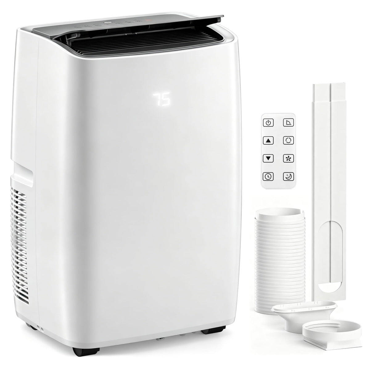 14000 BTU 5-in-1 Portable Air Conditioner with Remote Control and Window Kit W18602