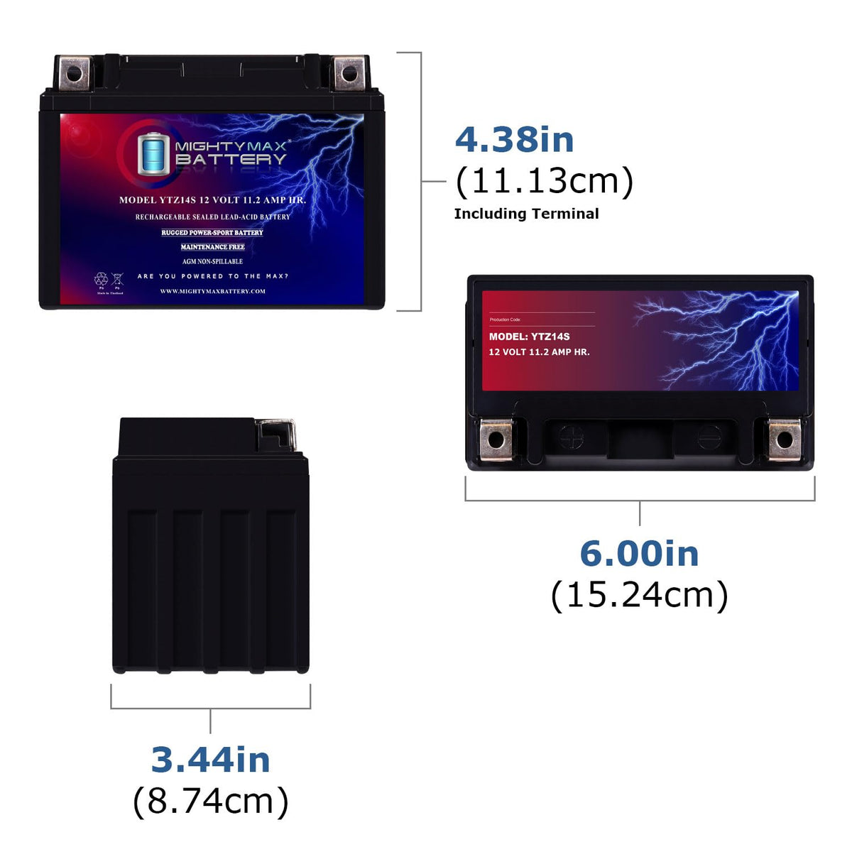 12V 11.2Ah Replacement Battery V823