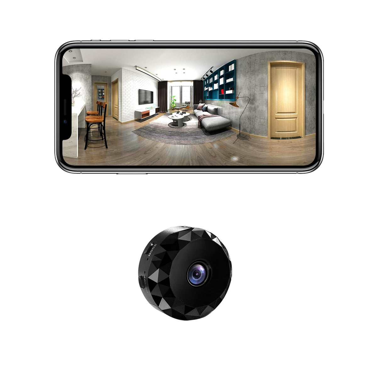 Hidden Camera 1080P WiFi Mini Wireless Black H37365