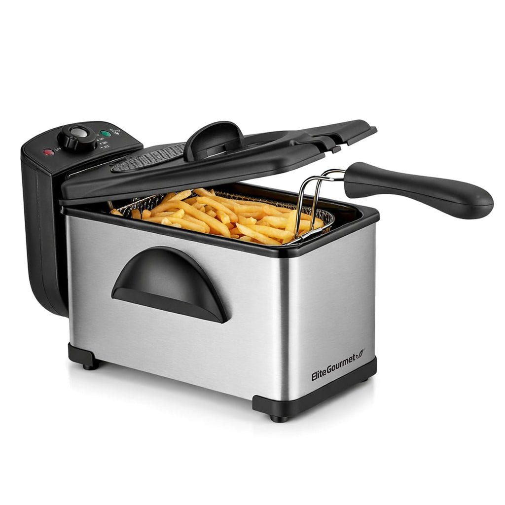 2Qt Immersion Deep Fryer with Removable Basket U1522