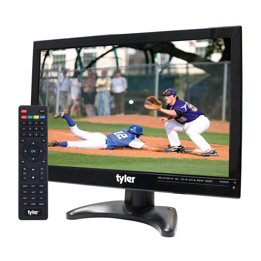 14” Portable LCD TV Monitor 1080P Rechargeable Battery Operated with Remote Control K24261