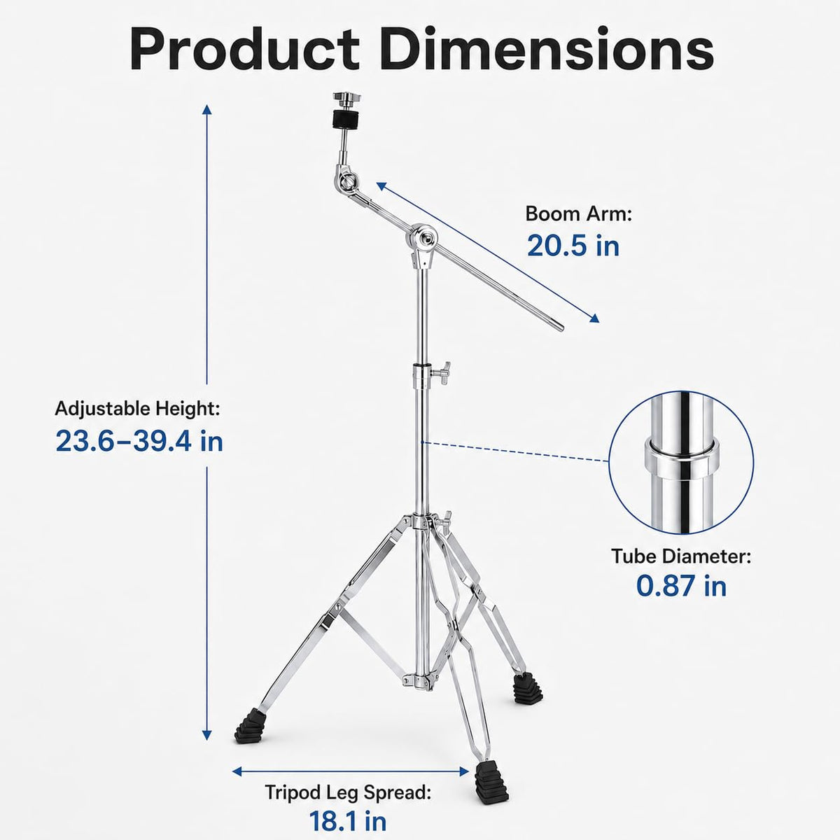 Adjustable Boom Cymbal Stand K140668