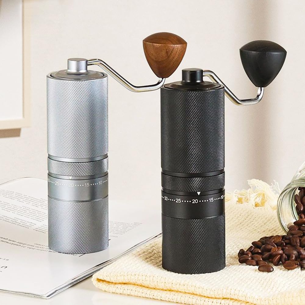 Manual Portable Coffee Grinder with 7 Star Conical Burr C711