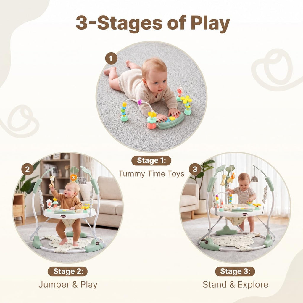 Green 3-in-1 Baby Jumper Activity Center D755973