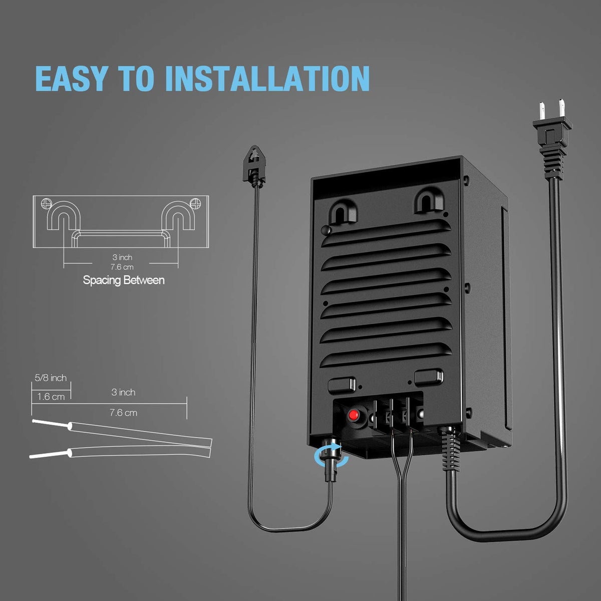 200 Watt Low Voltage Transformer with Timer and Photo Eye Sensor S8511