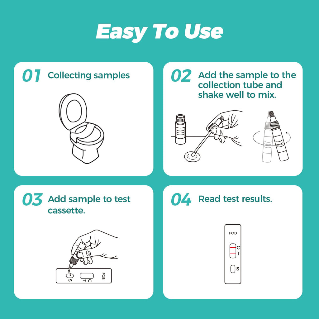 2-Pack Immunochemical Fecal Occult Blood Home Test Kit I969