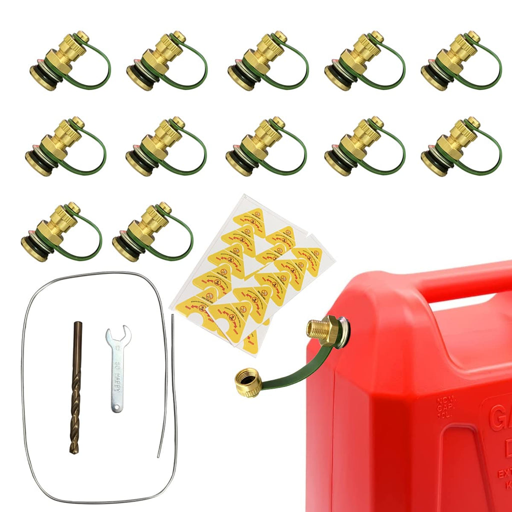 Brass Gas Can Vent Caps 12 Pack K743822
