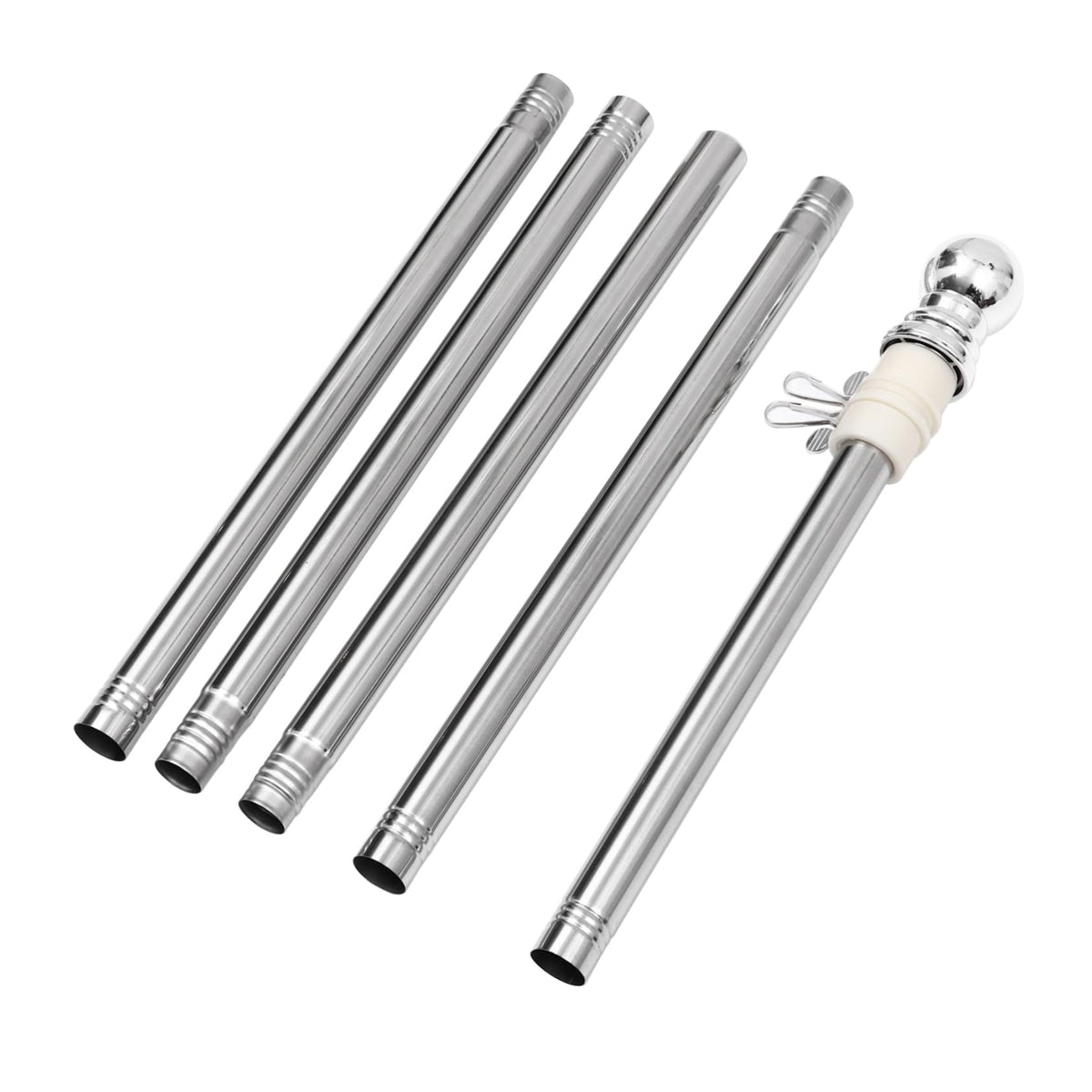 Stainless Steel 6 Foot Adjustable Wall Mount Flagpole Kit F99321