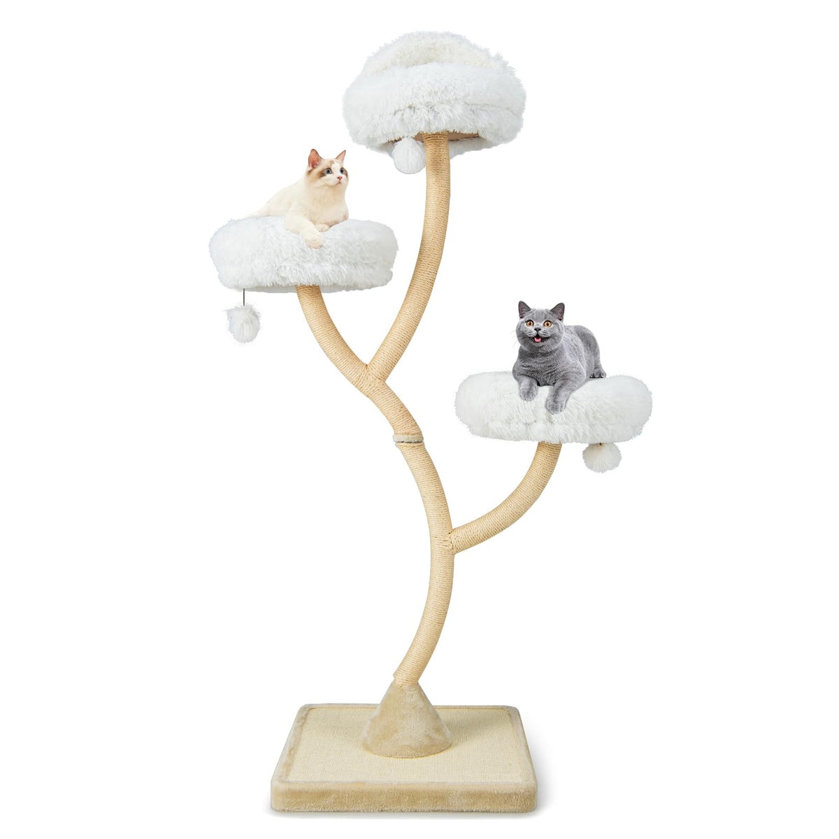 70 Inch Multi-Level Cat Tree with Perches and Scratching Posts B8978