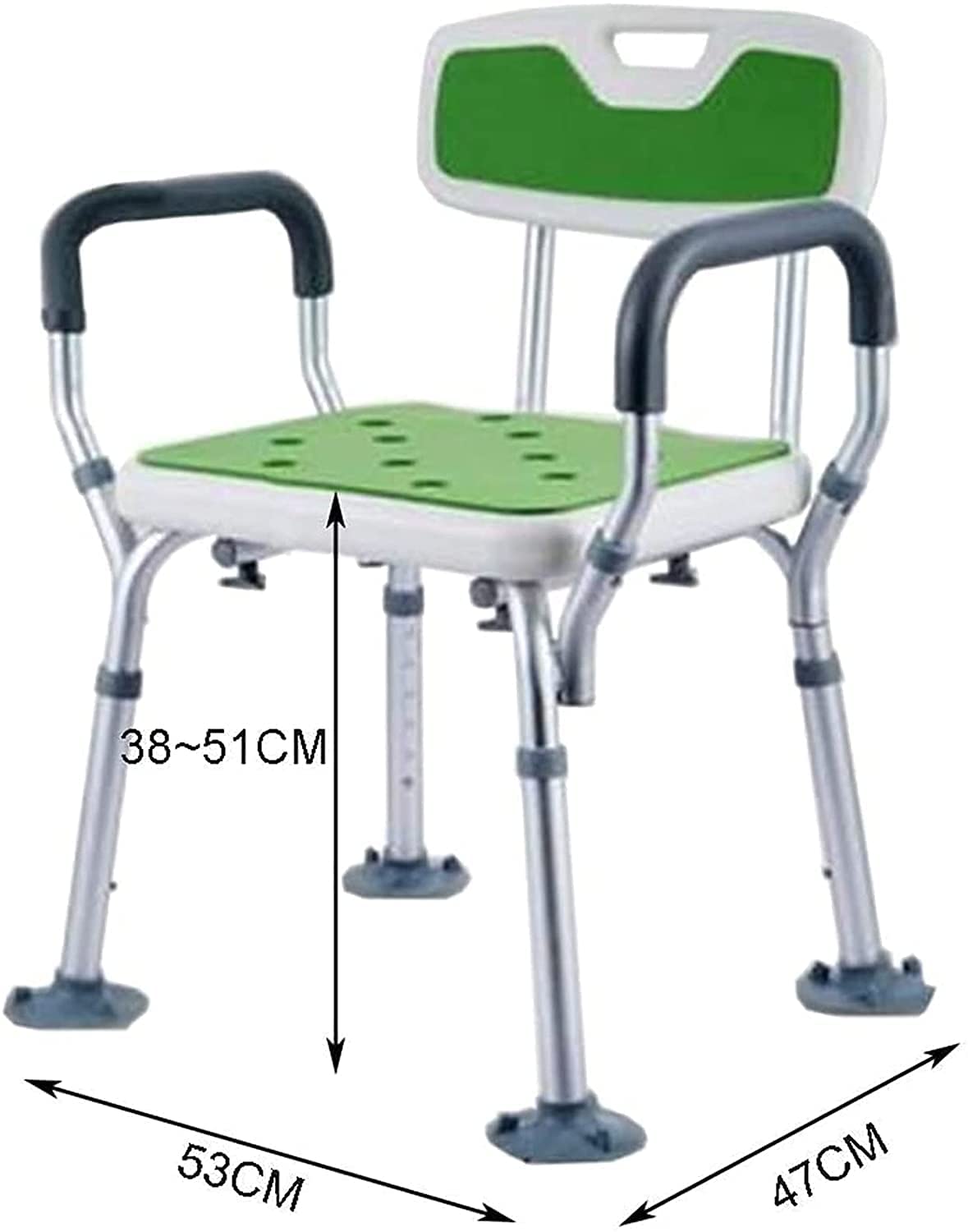 Transfer Bench with Arms and Back Adjustable Height U699