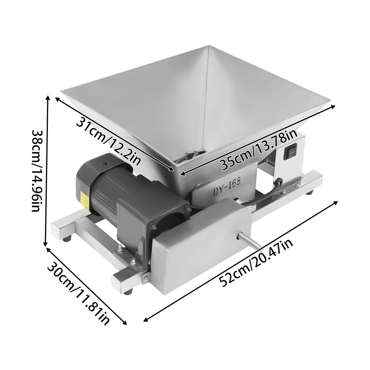 110V 60W 4L Stainless Steel Electric Fruit Crusher S207730