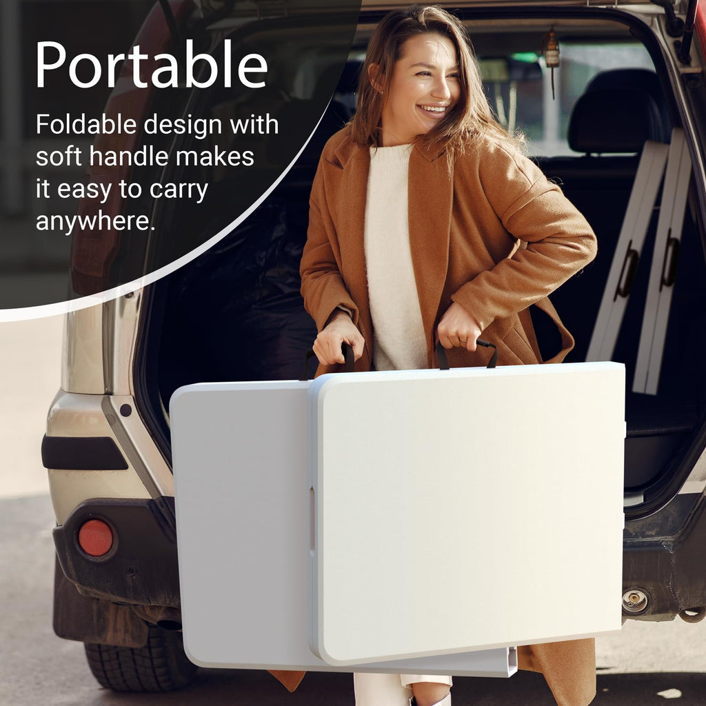 6 Feet Foldable Table with Steel Legs J8171