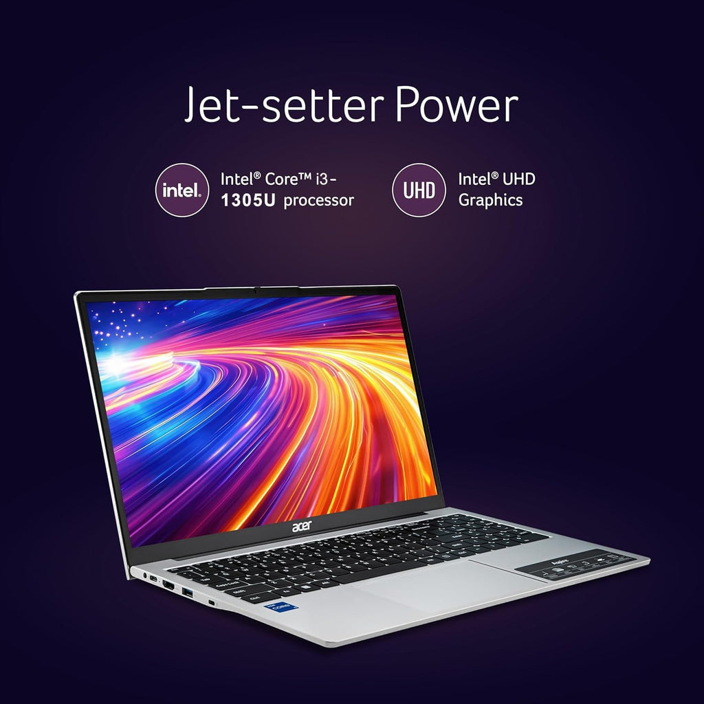 Slim Laptop Intel Core I3 8GB RAM 256GB SSD 15.6" FHD Windows 11 B3689