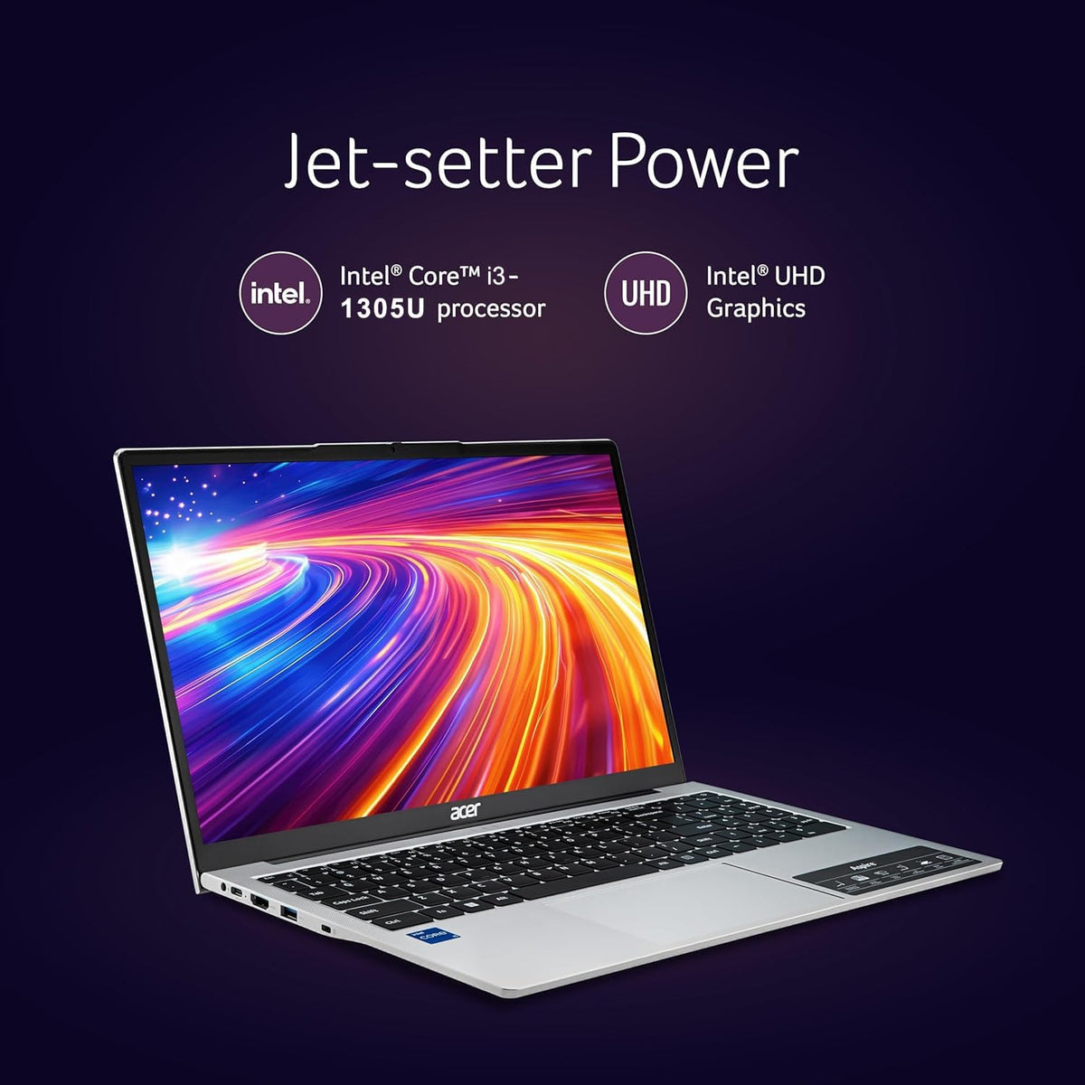 Slim Laptop Intel Core I3 8GB RAM 256GB SSD 15.6" FHD Windows 11 B3689