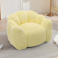 Faux Fur Bean Bag Sofa with Memory Foam V647994