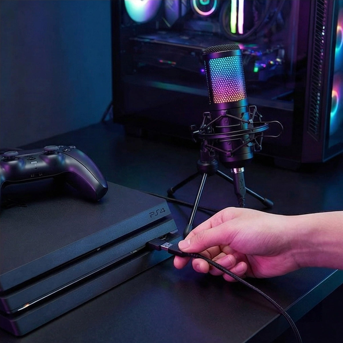 USB Condenser Gaming Mic with Shock Mount A5983