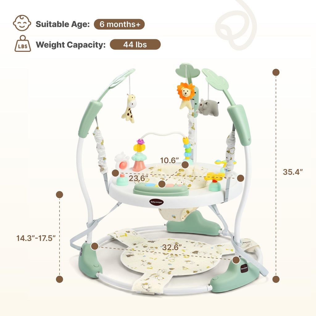 Green 3-in-1 Baby Jumper Activity Center D755973