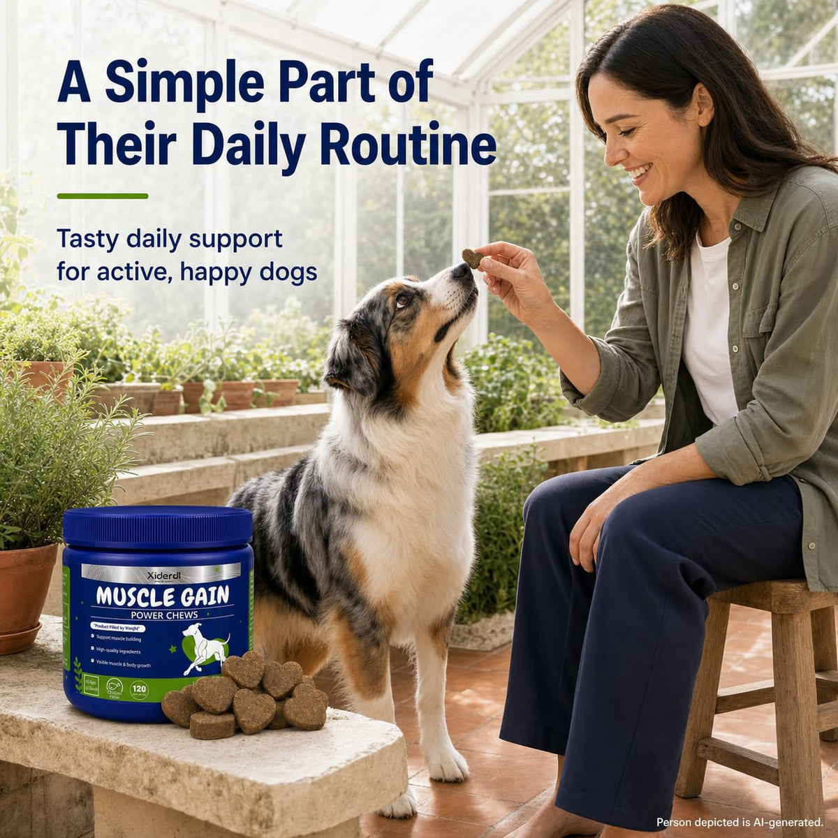 High Protein Muscle Support Soft Chews for Dogs, 120 Count H321185