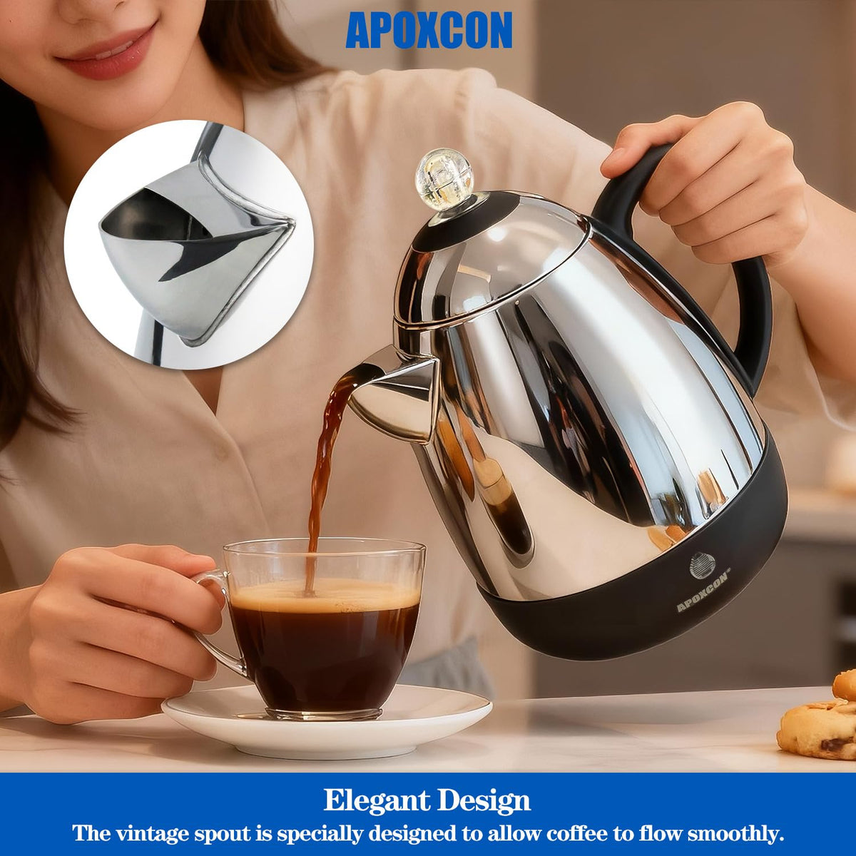 Electric Stainless Steel Coffee Percolator 10 Cup F286271
