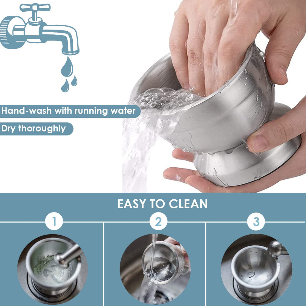 Stainless Steel Mortar and Pestle Set X280