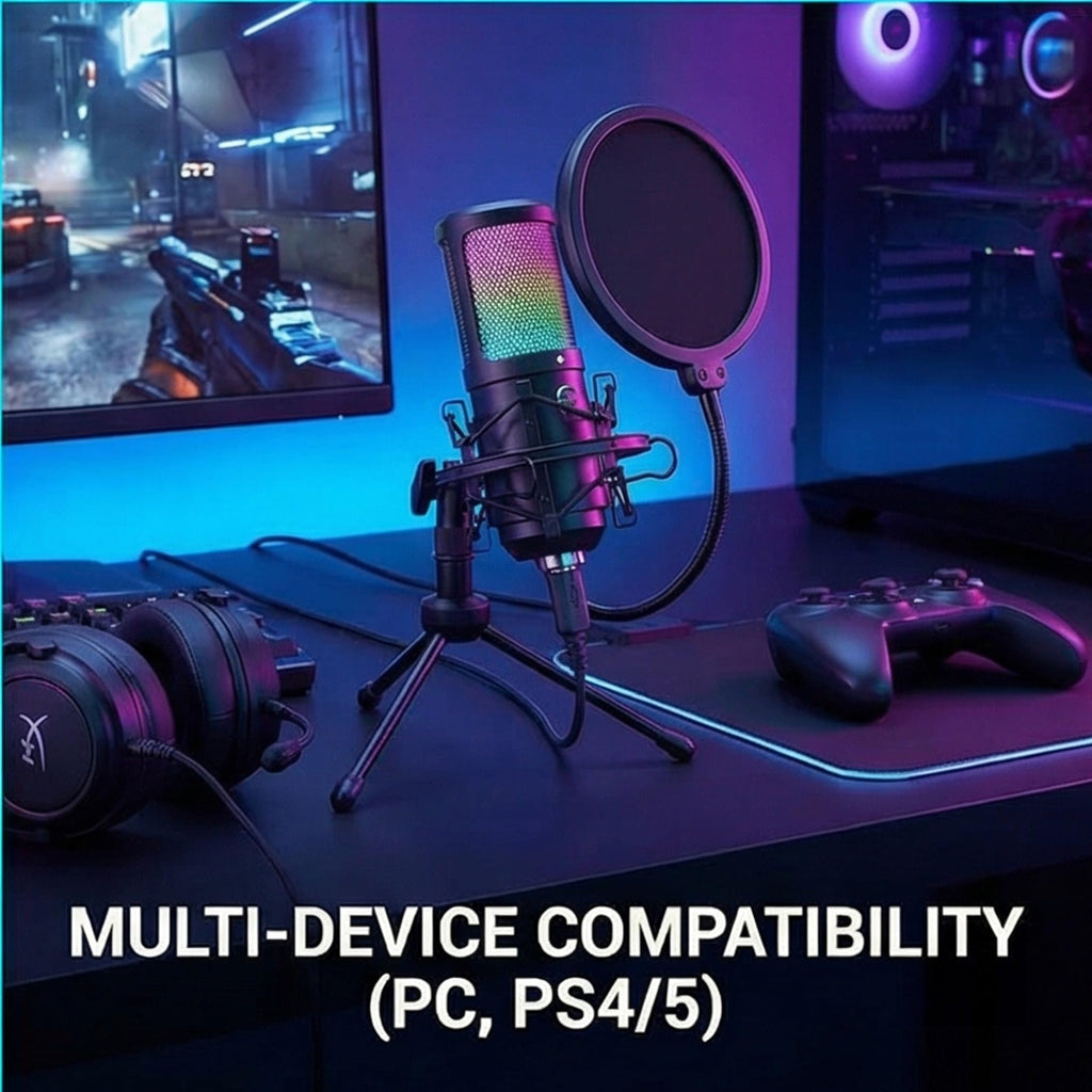 USB Condenser Gaming Mic with Shock Mount A5983