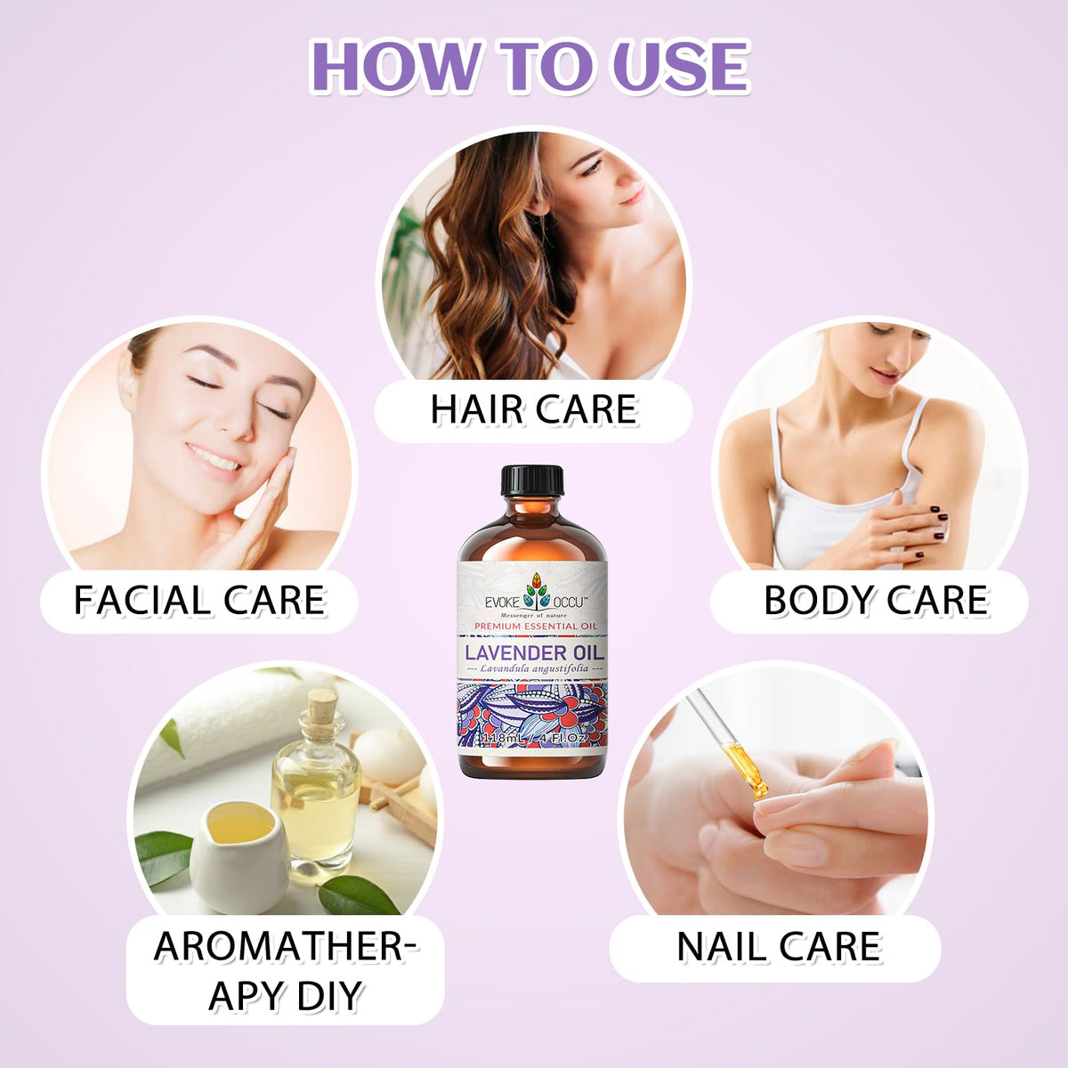 Rosemary and Lavender Essential Oil 4 Fl Oz A852