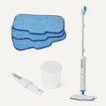 Steam Mop for Sealed Hard Floors, 3 Washable Pads, 20-Foot Cord, White N61974