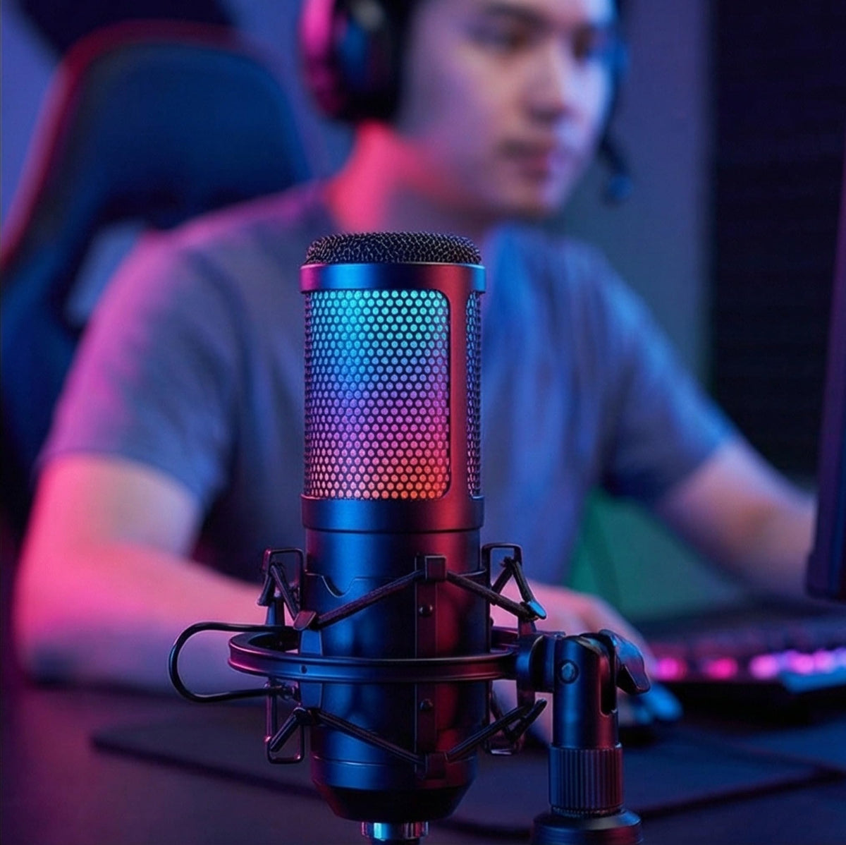 USB Condenser Gaming Mic with Shock Mount A5983