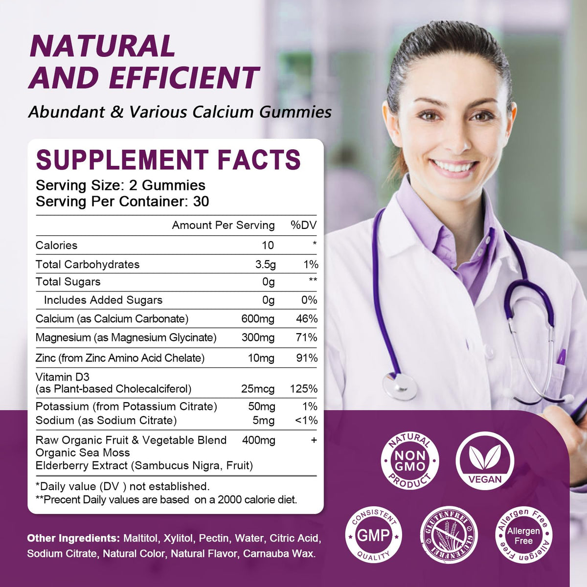 Calcium Magnesium Zinc with Vitamin D3 60 Count I452