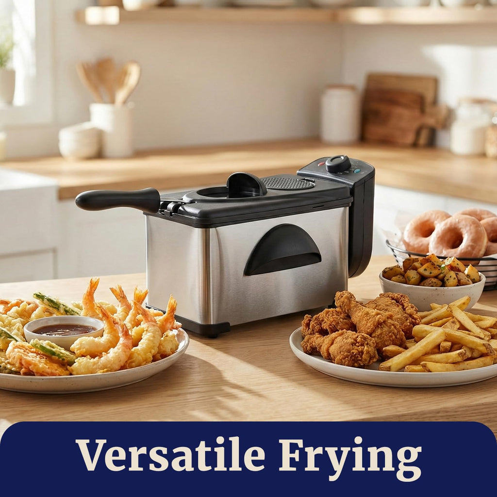 2Qt Immersion Deep Fryer with Removable Basket U1522